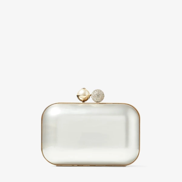 Ivory Jimmy Choo Cloud Clutch Bag, view 6 | Clutch Bags