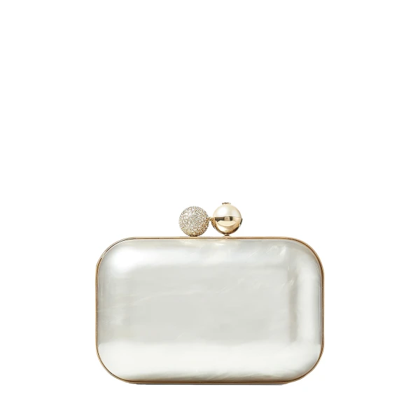 Ivory Jimmy Choo Cloud Clutch Bag | Clutch Bags
