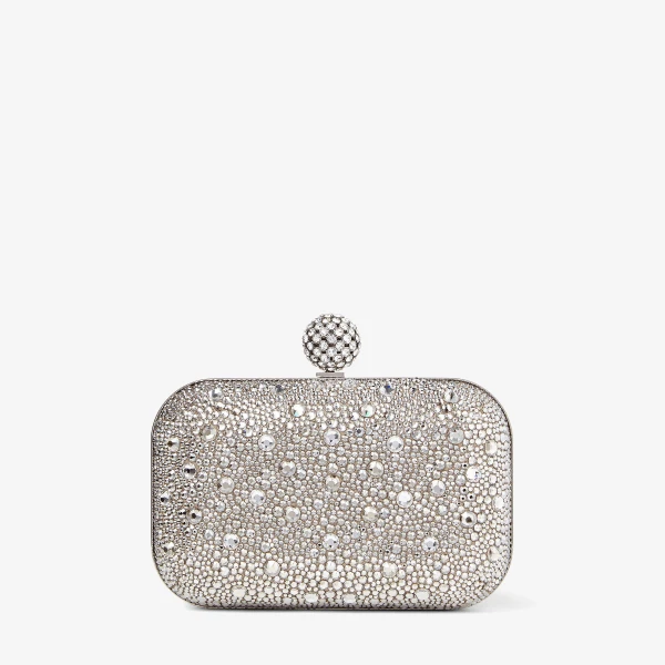Nude and Crystal Jimmy Choo Cloud Clutch, view 4 | Clutch Bags