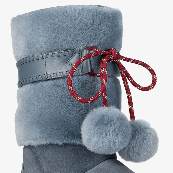 Arctic Blue Jimmy Choo Cobi Boots, view 3 | Boots
