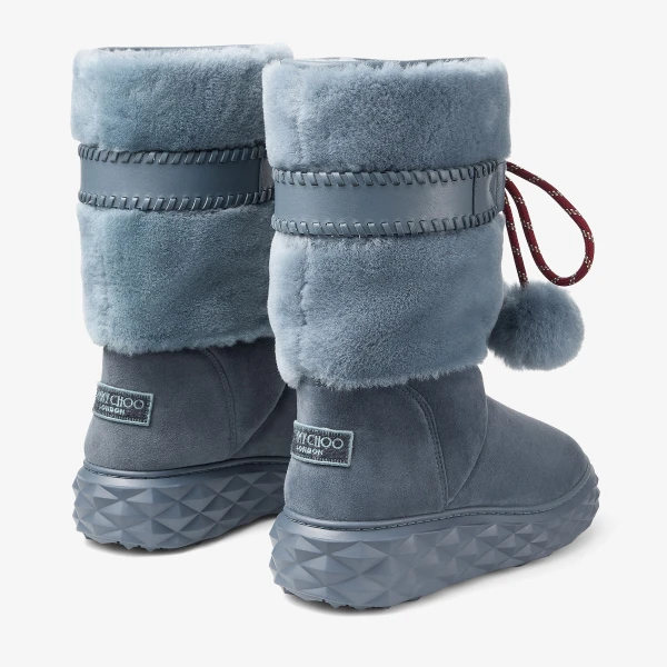 Arctic Blue Jimmy Choo Cobi Boots, view 4 | Boots