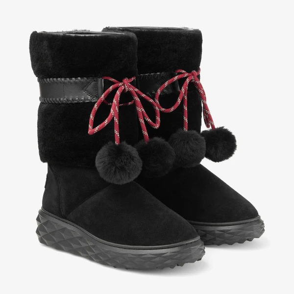 Black Jimmy Choo Cobi Boots, view 2 | Boots
