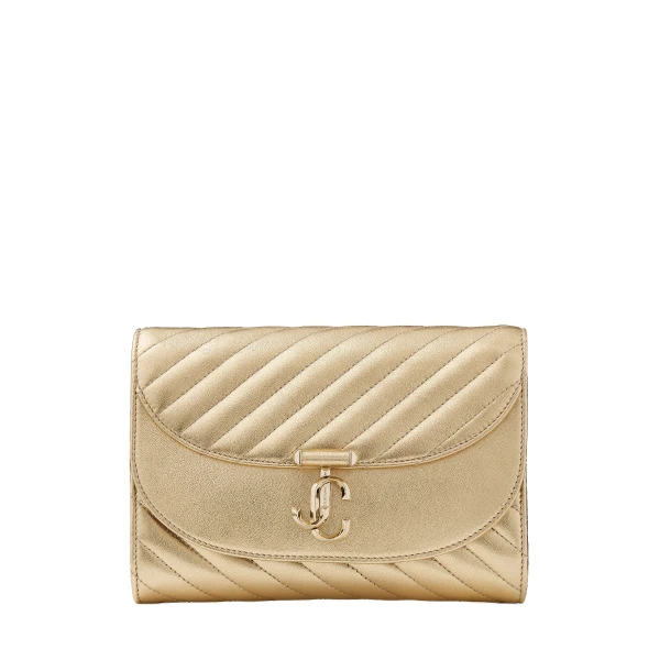 Metallic Jimmy Choo Curve Clutch | Clutch Bags