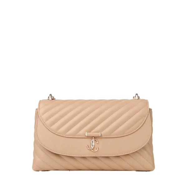 Beige Jimmy Choo Curve Cross Body Medium Crossbody Bag | Shoulder & Crossbody Bags