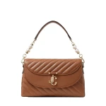 Beige Jimmy Choo Curve Top Handle Top Handle Bag | Totes & Top-Handle Bags