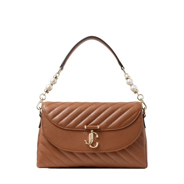 Beige Jimmy Choo Curve Top Handle Top Handle Bag | Totes & Top-Handle Bags