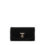 Black Jimmy Choo Curve Wallet with Chain | Mini Bags