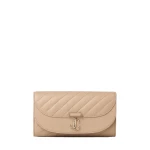 Beige Jimmy Choo Curve Wallet with Chain | Mini Bags