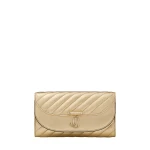 Metallic Jimmy Choo Curve Wallet with Chain | Clutch Bags