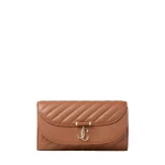 Beige Jimmy Choo Curve Wallet with Chain | Mini Bags