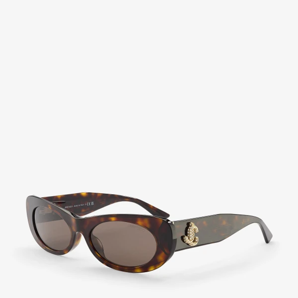 Havana Jimmy Choo Danny Sunglasses, view 2 | Sunglasses