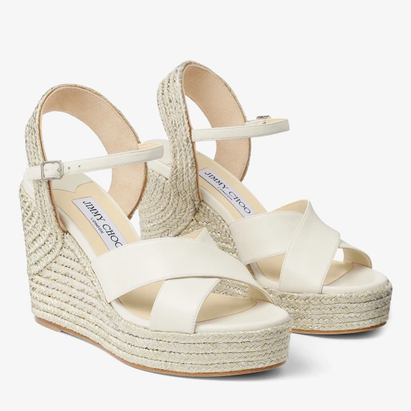 Latte Jimmy Choo Dellena 100 Sandals, view 2 | Sandals