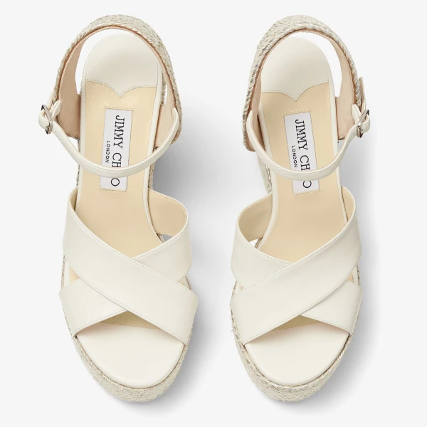 Latte Jimmy Choo Dellena 100 Sandals, view 3 | Sandals