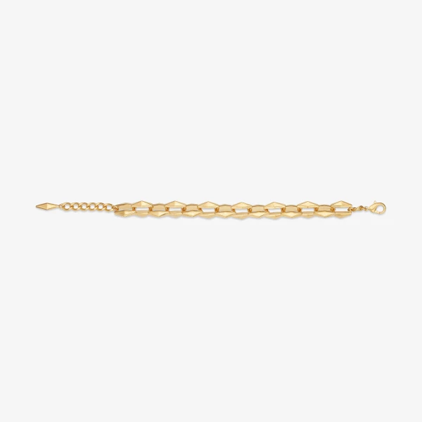 Gold Jimmy Choo Diamond Chain Bracelet, view 3 | Bracelets