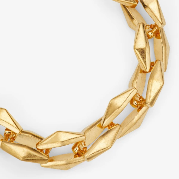 Gold Jimmy Choo Diamond Chain Bracelet, view 4 | Bracelets