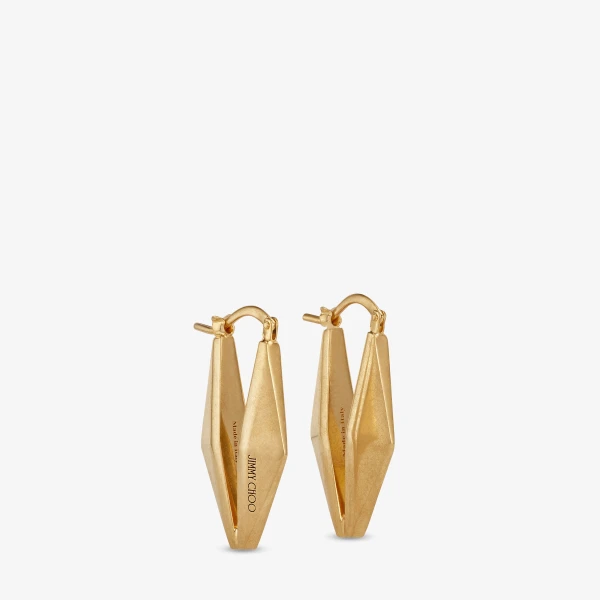 Gold Jimmy Choo Diamond Chain Earring, view 4 | Earrings