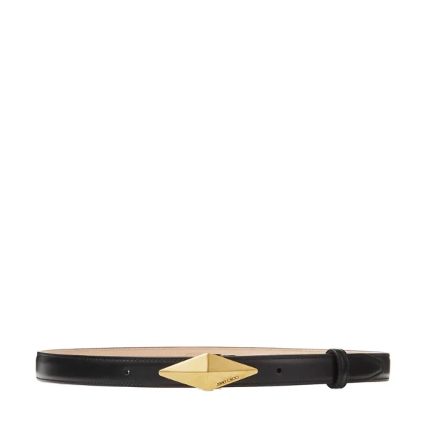 Black Jimmy Choo Diamond Clasp Belt | Belts