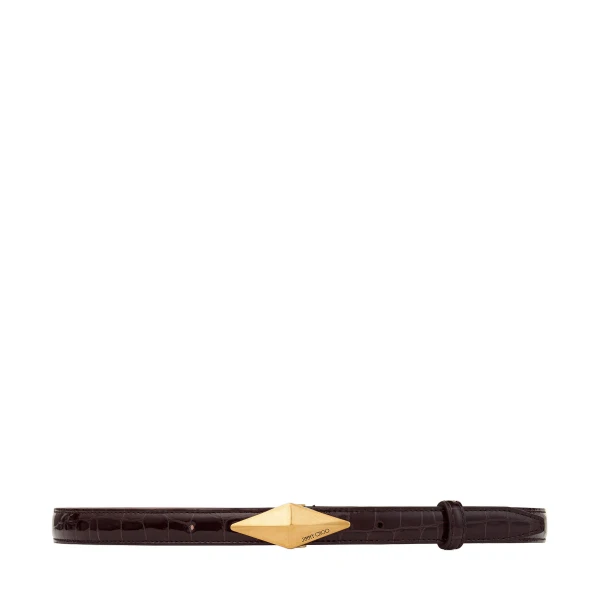 Red Jimmy Choo Diamond Clasp Belt | Belts