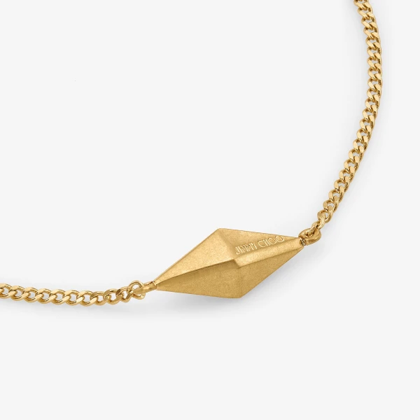 Gold Jimmy Choo Diamond Fine Bracelet, view 4 | Bracelets