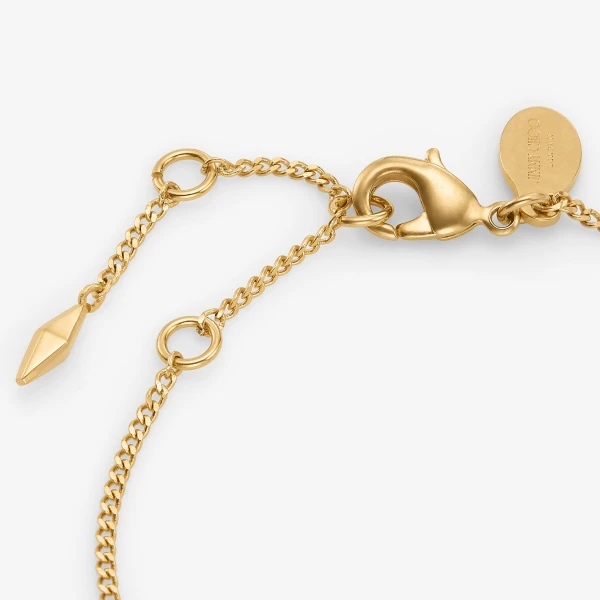 Gold Jimmy Choo Diamond Fine Bracelet, view 5 | Bracelets