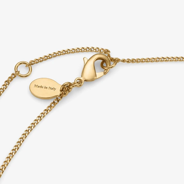 Gold Jimmy Choo Diamond Fine Chain Necklace, view 6 | Necklace