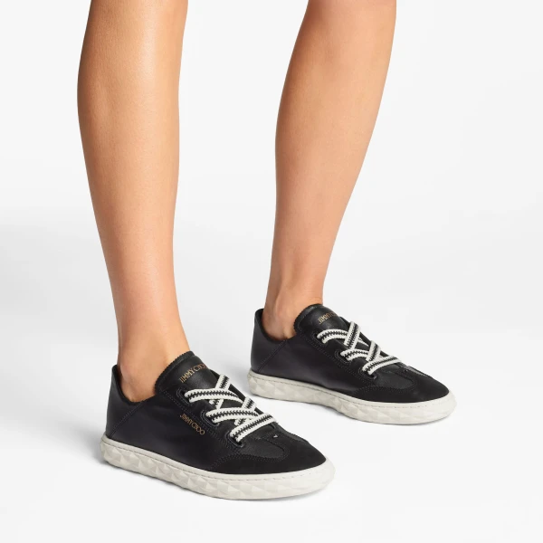 Black Mix Jimmy Choo Diamond Light Flex Trainers, view 2 | Sneakers