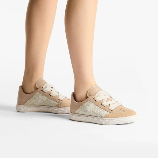 Chai and Natural Jimmy Choo Diamond Light Flex Trainers, view 2 | Sneakers