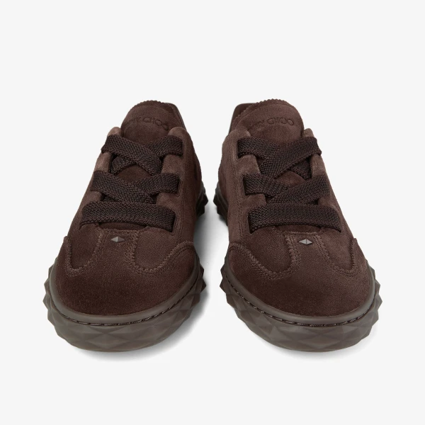 Chocolate Jimmy Choo Diamond Light Flex Trainers, view 6 | Sneakers