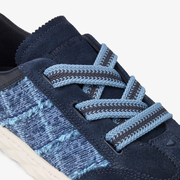 Marine and Denim Jimmy Choo Diamond Light Flex Trainers, view 4 | Sneakers