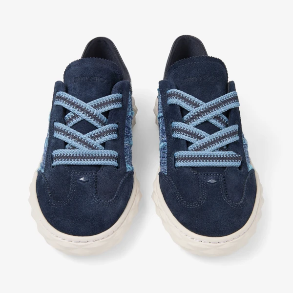 Marine and Denim Jimmy Choo Diamond Light Flex Trainers, view 6 | Sneakers
