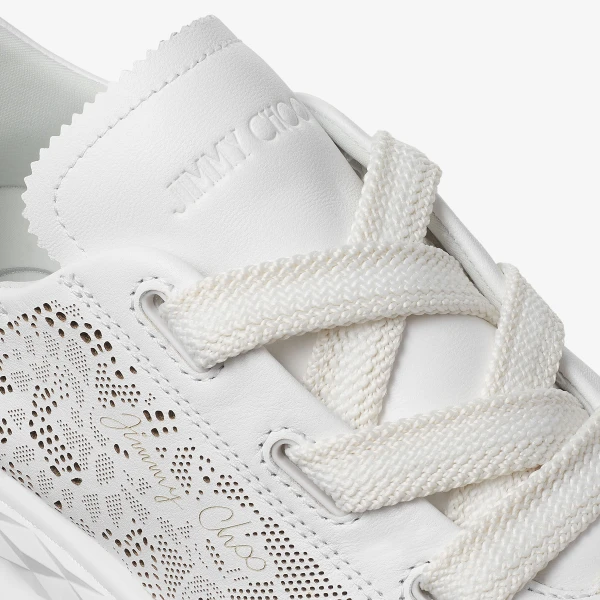 White Jimmy Choo Diamond Light Flex Trainers, view 4 | Sneakers