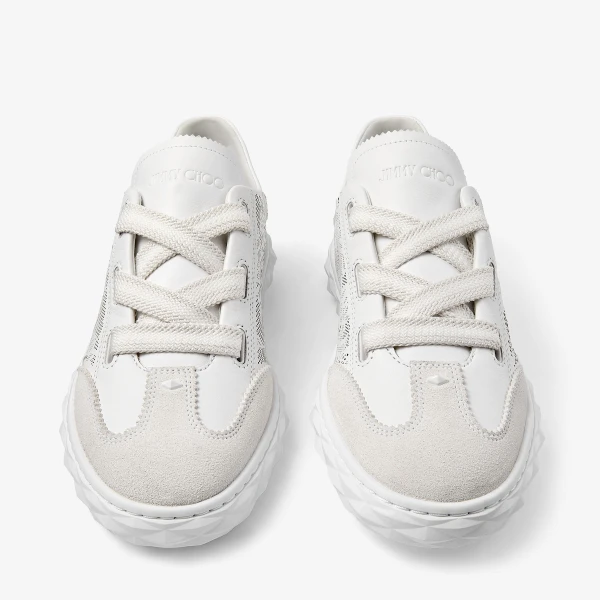 White Jimmy Choo Diamond Light Flex Trainers, view 6 | Sneakers