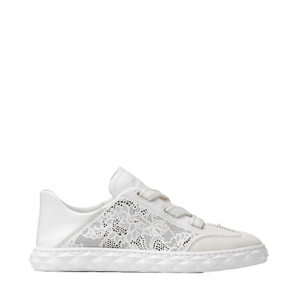 White Jimmy Choo Diamond Light Flex Trainers | Sneakers