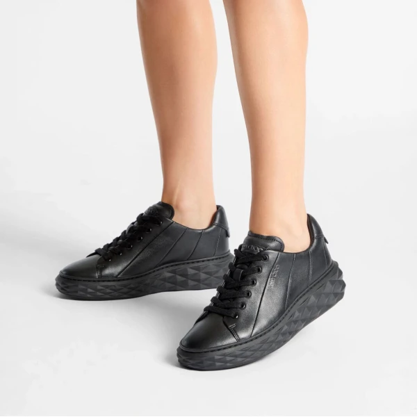 Black Jimmy Choo Diamond Light Maxi Sneakers, view 2 | Sneakers