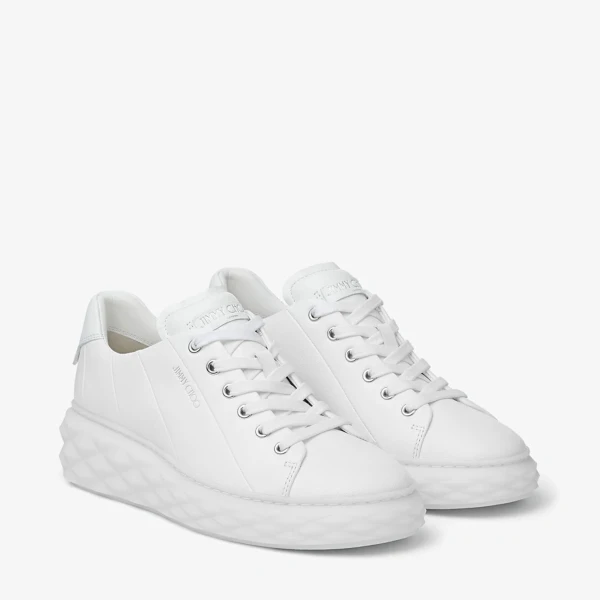 White Jimmy Choo Diamond Light Maxi Trainers, view 2 | Sneakers