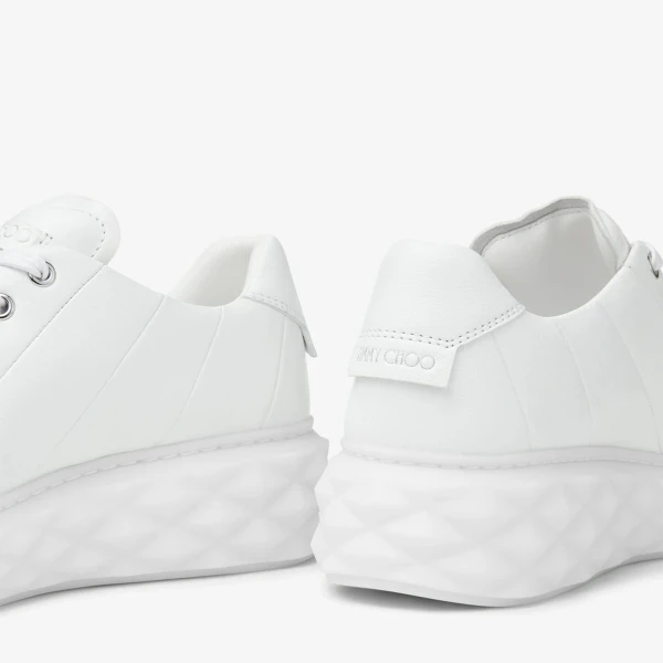 White Jimmy Choo Diamond Light Maxi Trainers, view 3 | Sneakers