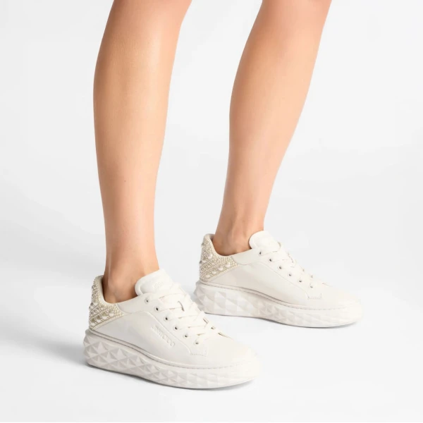 Latte MIX Jimmy Choo Diamond Maxi F II Sneakers, view 2 | Sneakers