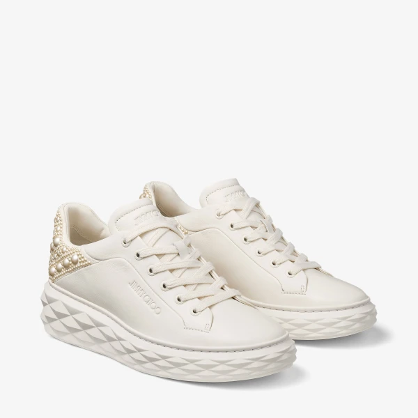 Latte MIX Jimmy Choo Diamond Maxi F II Sneakers, view 3 | Sneakers