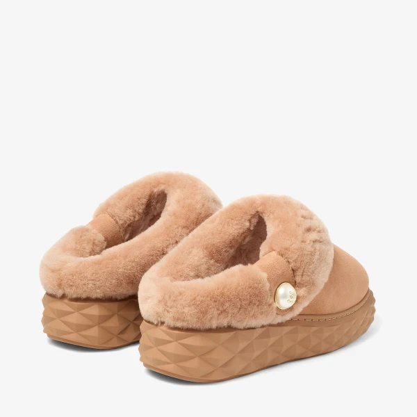 Toffee Jimmy Choo Diamond Maxi Mule, view 5 | Mules