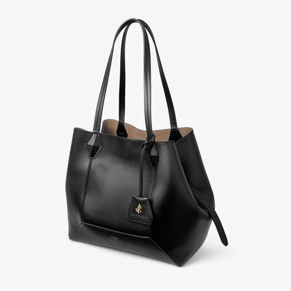 Black Jimmy Choo Diamond Tote Medium, view 3 | Totes & Top-Handle Bags