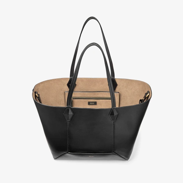 Black Jimmy Choo Diamond Tote Medium, view 5 | Totes & Top-Handle Bags