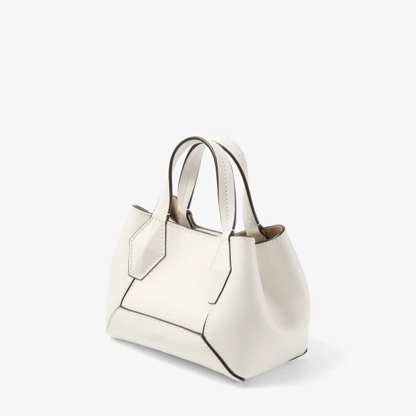 Latte and Gold Jimmy Choo Diamond Tote Mini, view 2 | Totes & Top-Handle Bags