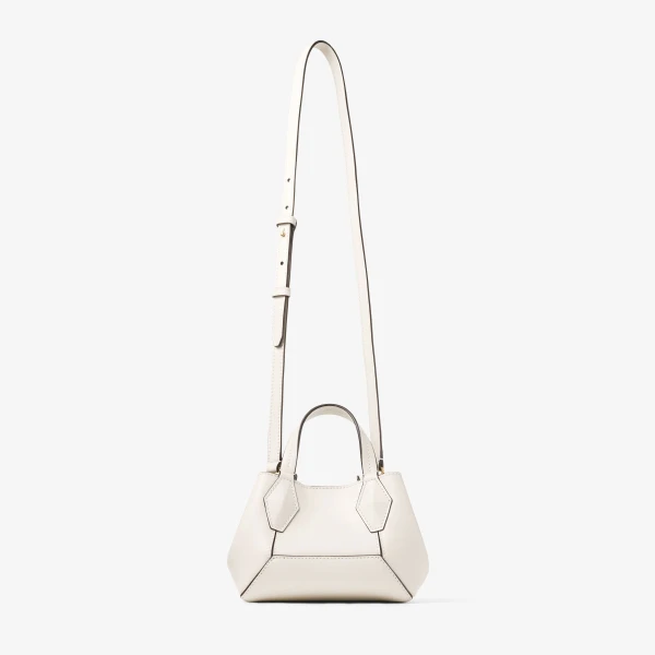 Latte and Gold Jimmy Choo Diamond Tote Mini, view 5 | Totes & Top-Handle Bags