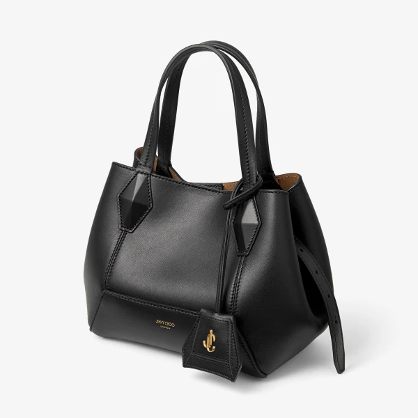 Black Jimmy Choo Diamond Tote Small, view 3 | Totes & Top-Handle Bags