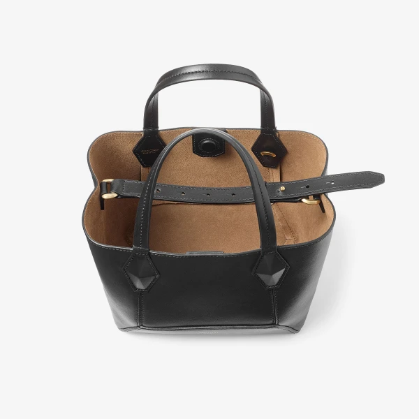 Black Jimmy Choo Diamond Tote Small, view 5 | Totes & Top-Handle Bags