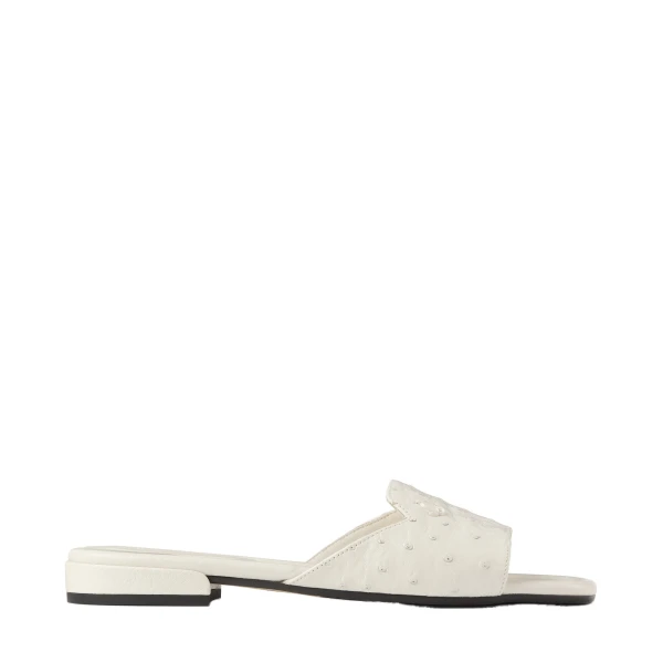 Beige Jimmy Choo Dina Flat | Flats