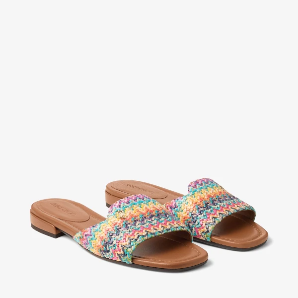 Multi Jimmy Choo Dina Flat, view 3 | Flats