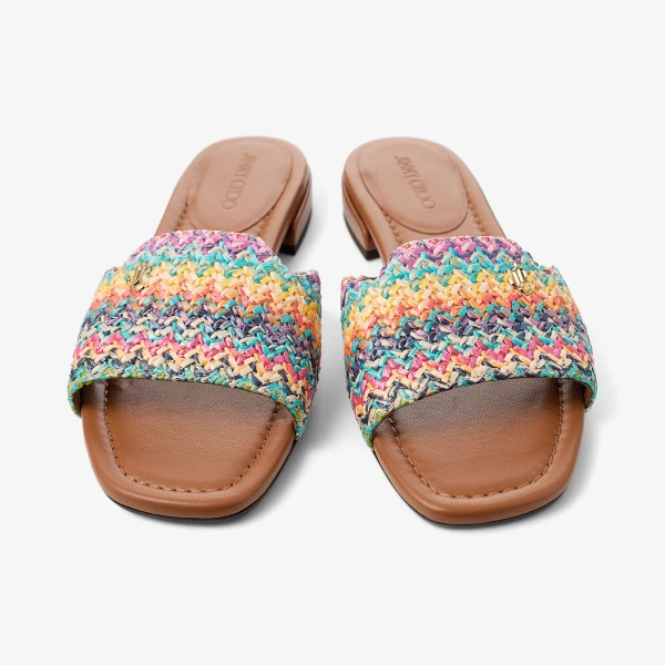 Multi Jimmy Choo Dina Flat, view 5 | Flats