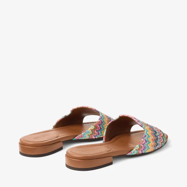Multi Jimmy Choo Dina Flat, view 6 | Flats