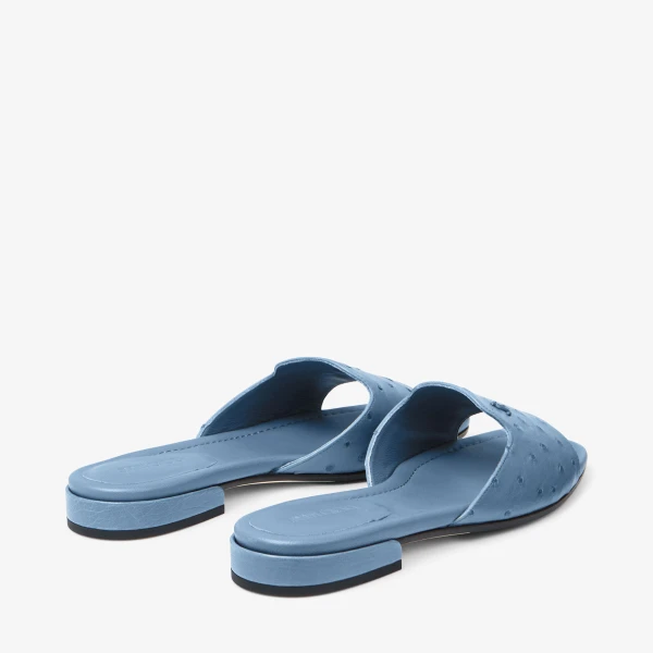 Slate Blue Jimmy Choo Dina Flat, view 5 | Flats